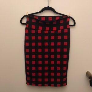 Buffalo Plaid Style LulaRoe Cassie Pencil Skirt - XS - Excellent Used Condition